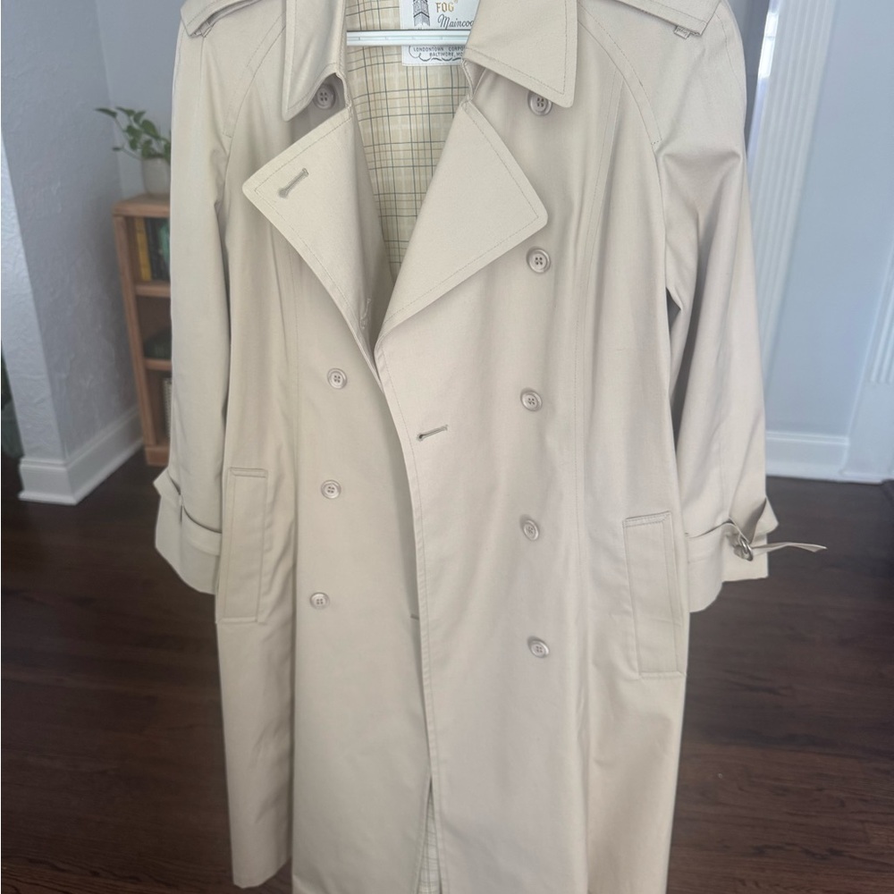 London Fog Light Tan Trench Coat